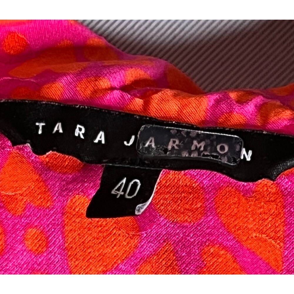 Tara Jarmon Rozenn Dress pink hearts 40 US 8 - Picture 15 of 15